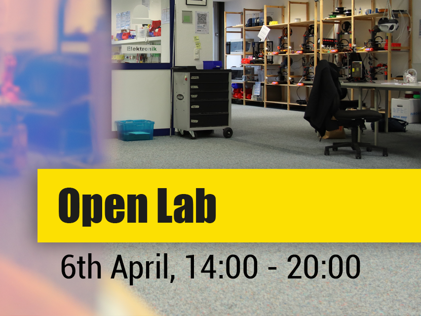 erstes Open Lab im April am 6.04.2022